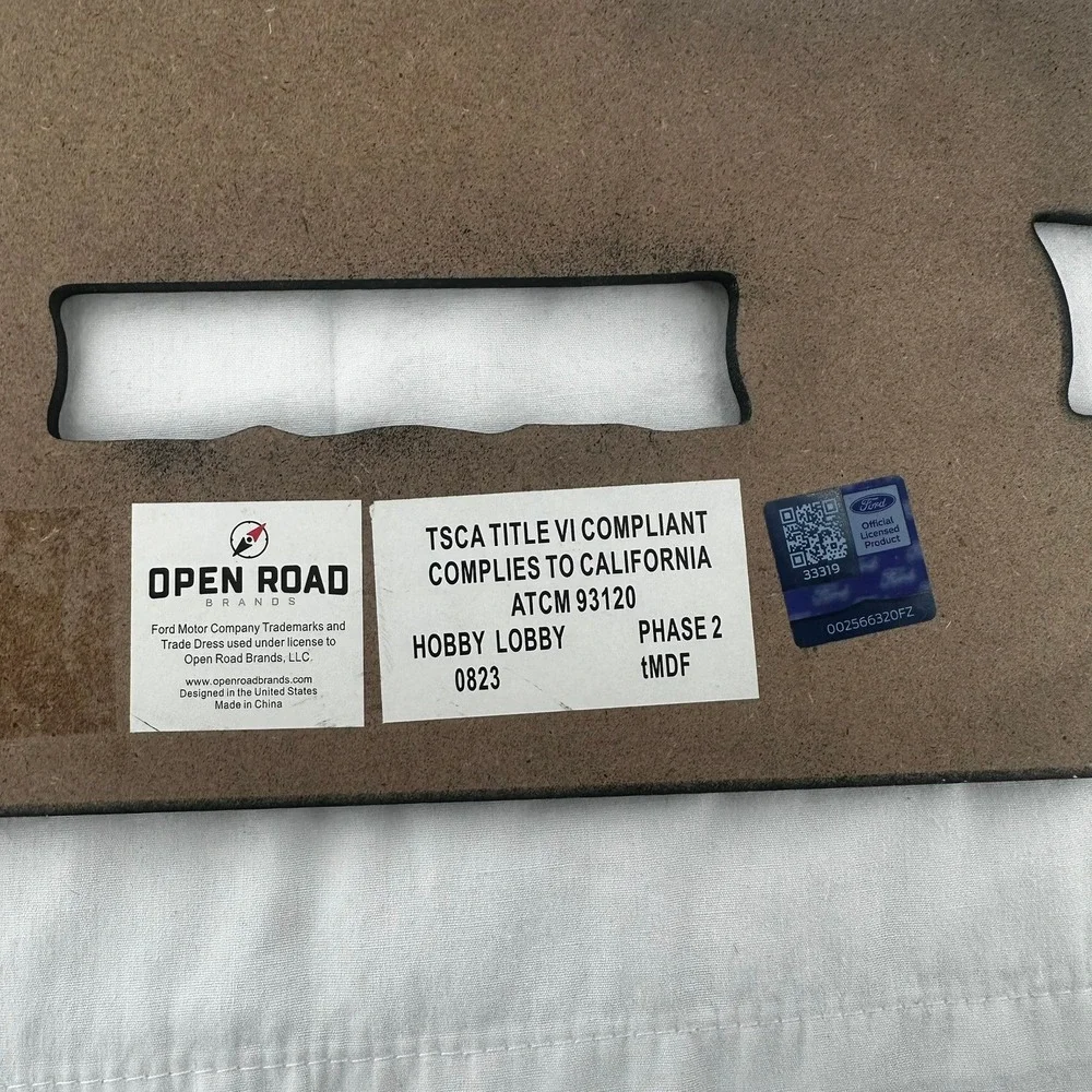Open‎ Road Brands Ford Bronco Wall Decor 8x14 Blue Born Wild Wood Sign